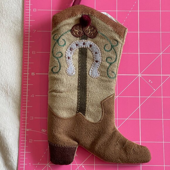 3 for $15 -- Vintage Cowboy Boot Holiday Ornament - Picture 1 of 12